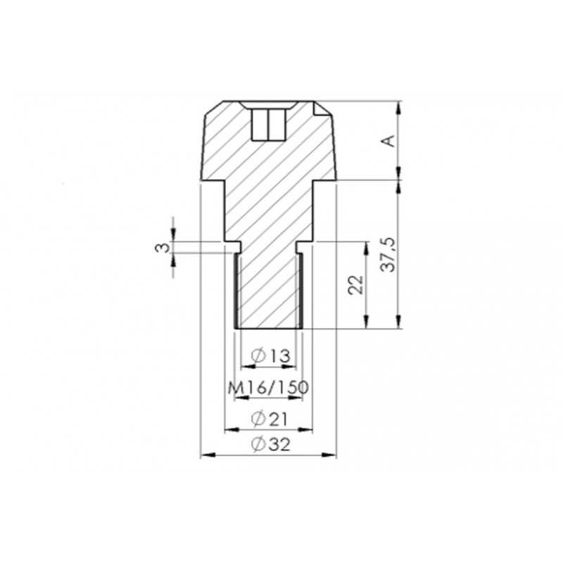 PUIG Contrapesos Terminales Manillar Aluminio Corto 20mm de 6891