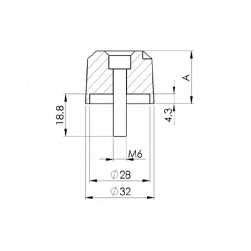 PUIG HANDLEBAR END COUNTERWEIGHTS, LONG ALUMINUM 40MM 6281