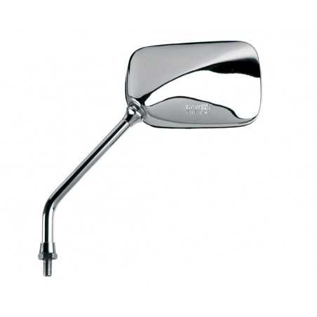 V PARTS Left rearview mirror for motorcycle - M10/125 thread, chrome color and approval CE E293I