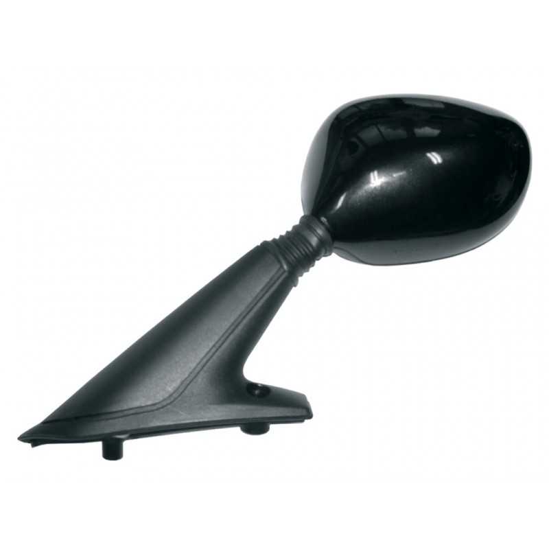 V PARTS Espejo retrovisor izquierdo tipo OEM de plástico negro para montaje en carenado - E340I