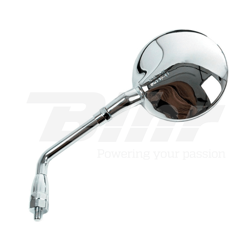 V PARTS Espejo retrovisor izquierdo tipo OEM para manillar de moto - Cromado Homologado CE Marca EK246
