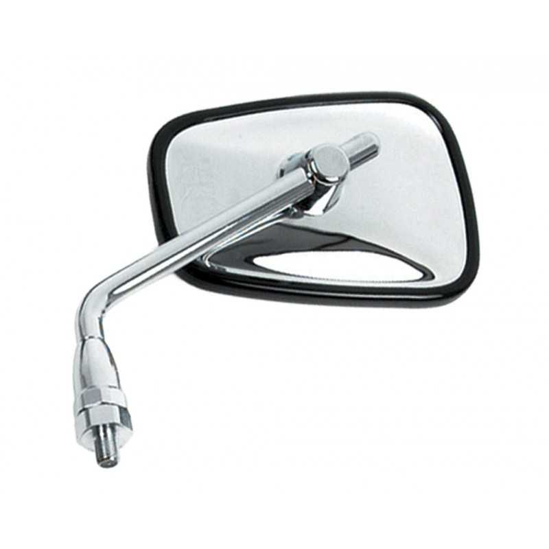 V PARTS Espejo Retrovisor Izquierdo Cromado Homologado CE para Manillar de Moto EK275I