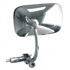 V PARTS Espejo retrovisor izquierdo tipo OEM para moto - Cromo Homologación CE Montaje en puño Marca E296