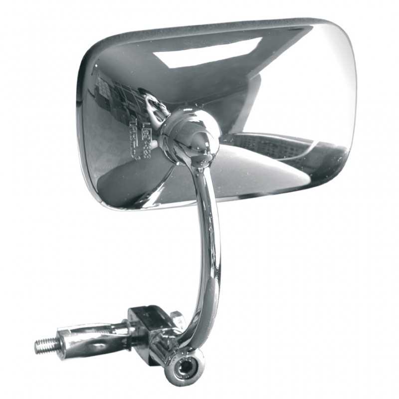 V PARTS Espejo retrovisor izquierdo tipo OEM para moto - Cromo Homologación CE Montaje en puño Marca E296