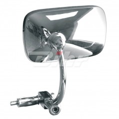 V PARTS Espejo retrovisor izquierdo tipo OEM para moto - Cromo Homologación CE Montaje en puño Marca E296