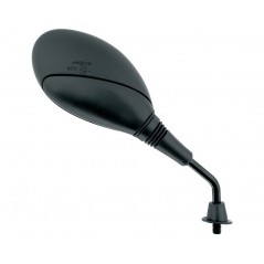 V PARTS Espejo retrovisor derecho - Homologado CE Montaje en manillar Ovalado Color negro E229DRI
