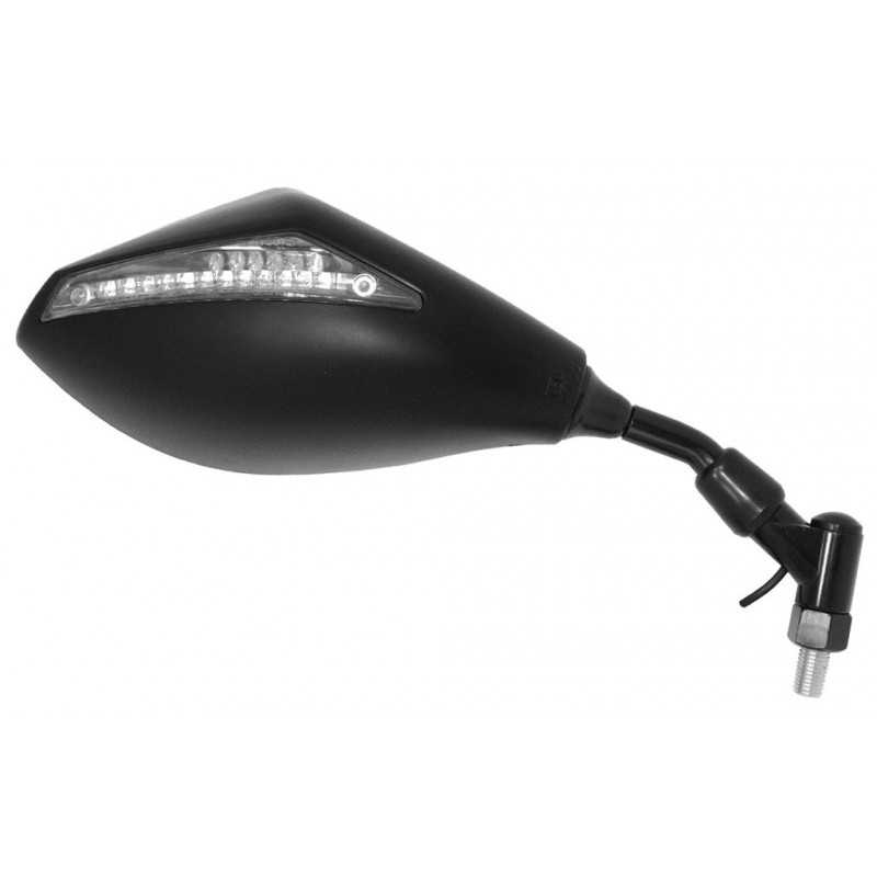 V PARTS Espejo retrovisor intermitente Led ambar derecho rosca izquierda M10 E347DRI