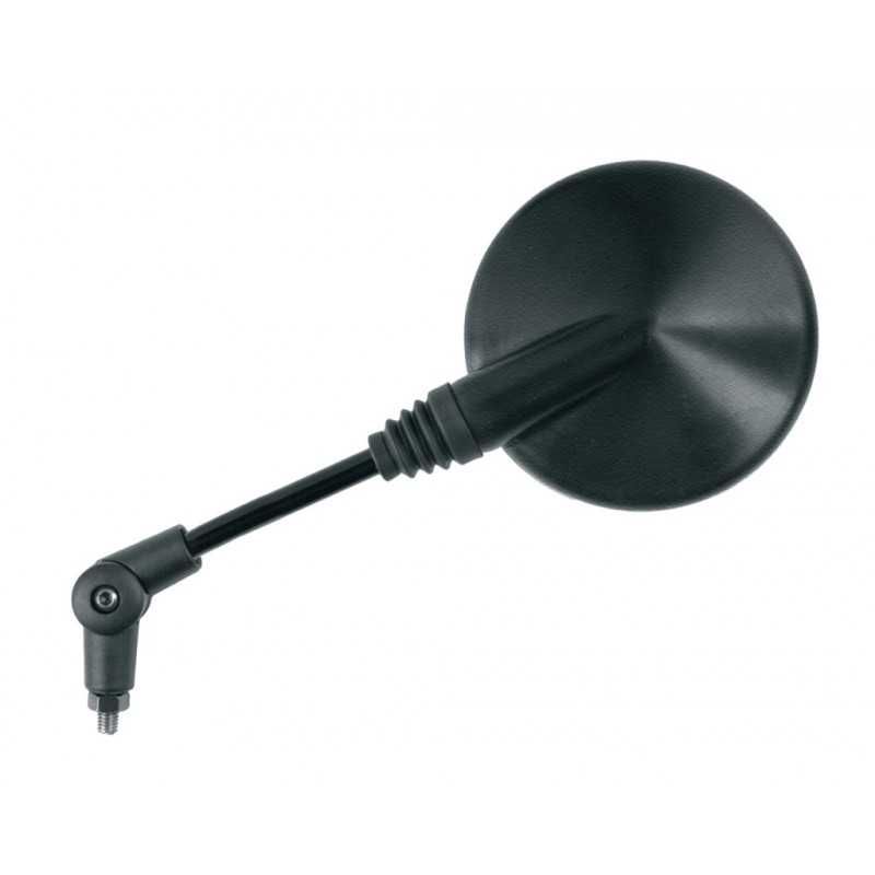 V PARTS Espejo retrovisor izquierdo para bicicletas - Rosca M10/125 Negro Homologación CE E333
