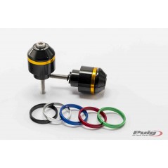 PUIG ALUMINUM HANDLEBAR TERMINAL COUNTERWEIGHTS WITH COLOR RIMS 8034