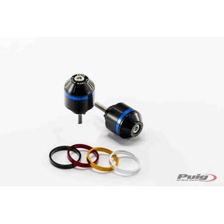 PUIG ALUMINUM HANDLEBAR TERMINAL COUNTERWEIGHTS WITH COLOR RIMS 8070