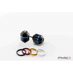 PUIG ALUMINUM HANDLEBAR TERMINAL COUNTERWEIGHTS WITH COLOR RIMS 8160