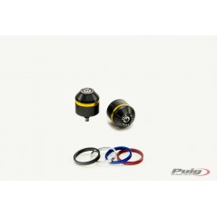 PUIG ALUMINUM HANDLEBAR TERMINAL COUNTERWEIGHTS WITH COLOR RIMS 8189