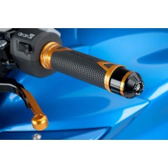 PUIG ALUMINUM HANDLEBAR TERMINAL COUNTERWEIGHTS WITH COLOR RIMS 8505