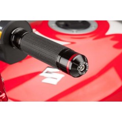 PUIG ALUMINUM HANDLEBAR TERMINAL COUNTERWEIGHTS WITH COLOR RIMS 8505