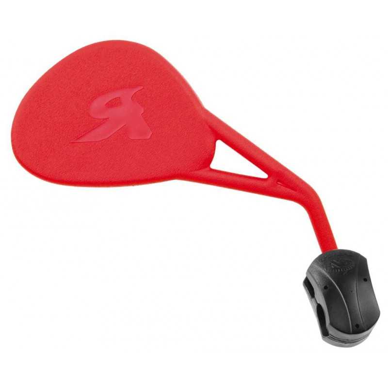 V PARTS Espejo retrovisor derecho - Homologado CE para montaje en manillar Color rojo E382DRJ