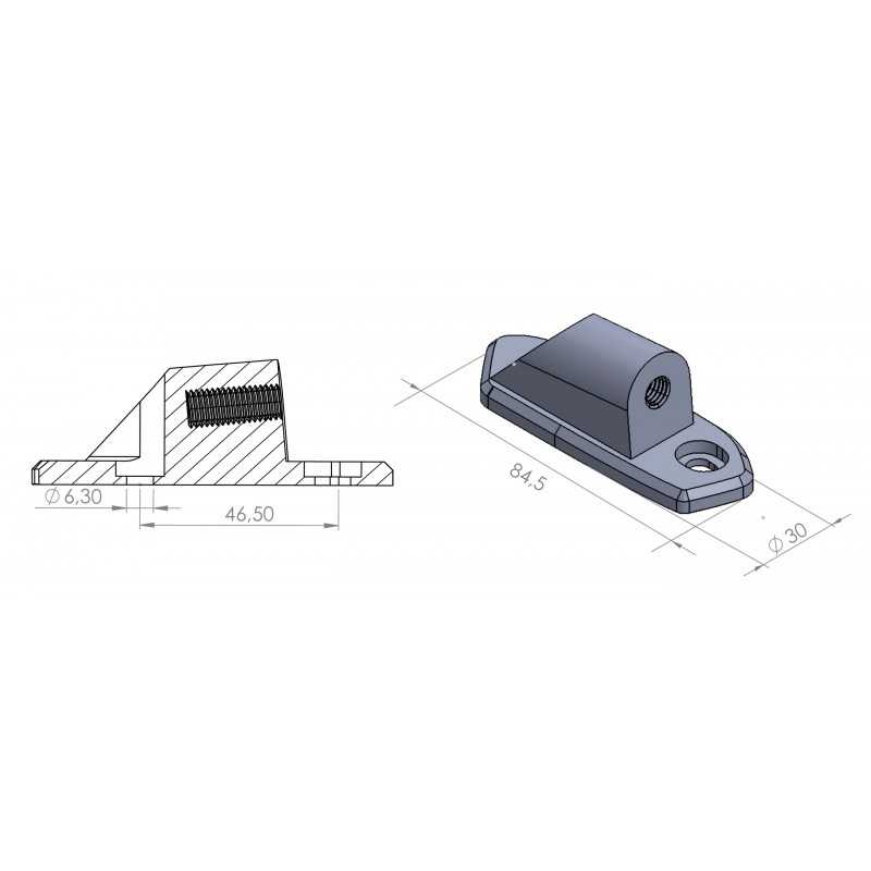 PUIG Adaptador espejo retrovisor derecho HI-TECH I,II,III,F1,GT 9454