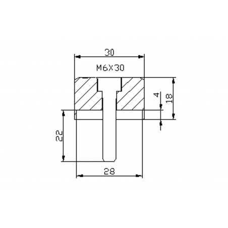 PUIG Adaptador espejo retrovisor HI-TECH IV 9871