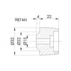 PUIG Contrapesos manillar terminales aluminio THRUSTER ADAPT. YAMAHA 9874