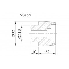 PUIG Contrapesos manillar terminales aluminio THRUSTER ADAPT. YAMAHA 9876