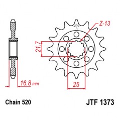 Steel sproket  1373 15t