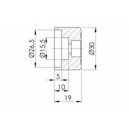 PUIG REARVIEW MIRROR ADAPTOR HI-TECH IV/M 9699