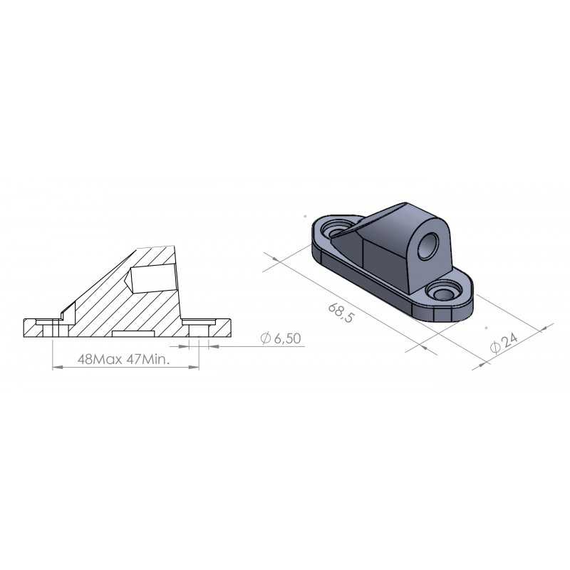PUIG Soporte espejo retrovisor HI-TECH 9975