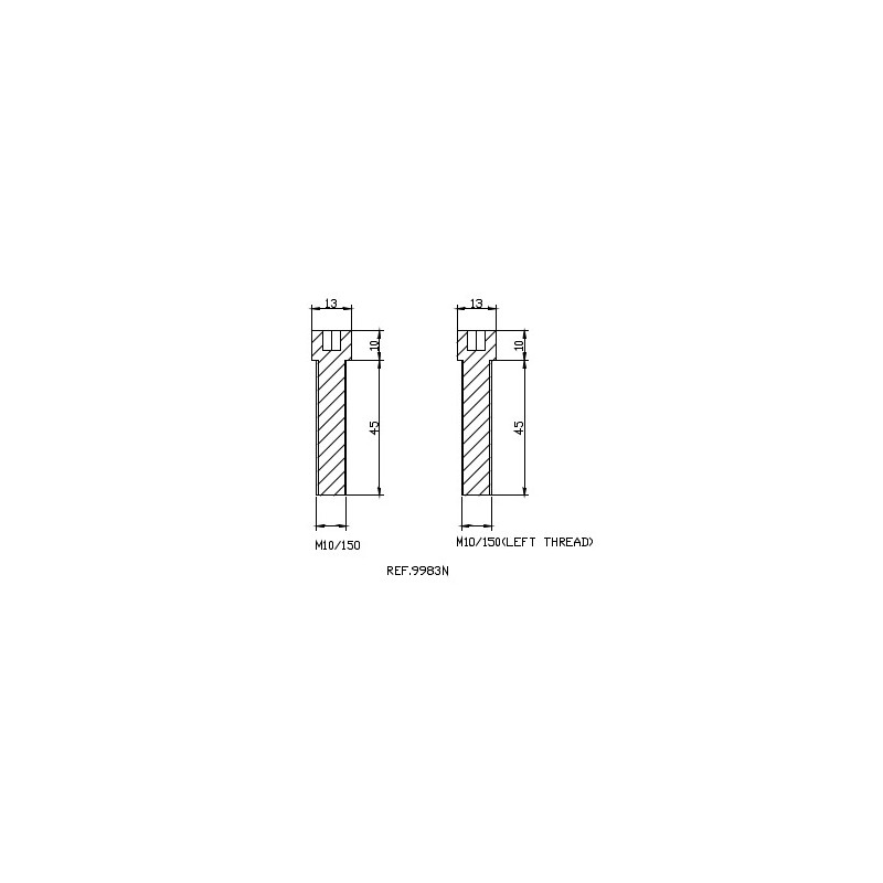 PUIG Adaptador espejo retrovisor con tornillos derecho e izquierdo M10/150 9983