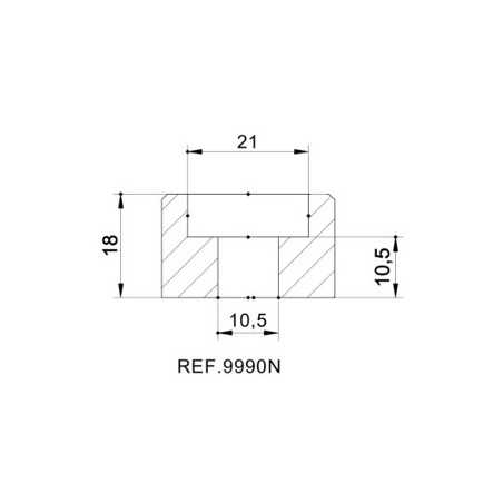 PUIG Adaptador espejo retrovisor HI-TECH IV 9990