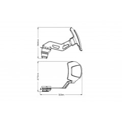 PUIG Single-sided rear fender 3691