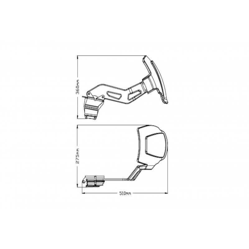 PUIG Single-sided rear fender 3691