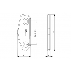 PUIG Set of rear-view mirror caps 3851