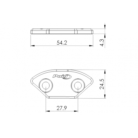 PUIG Set of rear-view mirror caps 3857