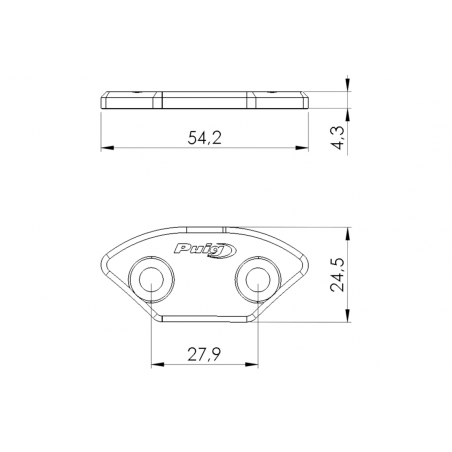 PUIG Set of rear-view mirror caps 3859