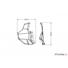 PUIG Set of upper deflectors 20420