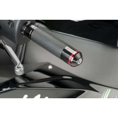 PUIG HANDLEBAR COUNTERWEIGHTS ALUMINUM TERMINALS WITH RING 8842
