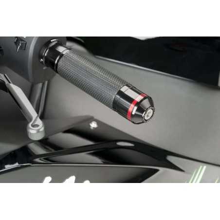 PUIG HANDLEBAR COUNTERWEIGHTS ALUMINUM TERMINALS WITH RING 8842