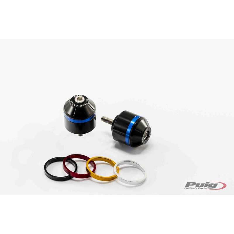 PUIG HANDLEBAR COUNTERWEIGHTS ALUMINUM TERMINALS WITH RING 8863