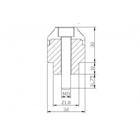 PUIG HANDLEBAR COUNTERWEIGHTS ALUMINUM TERMINALS WITH RING 9209