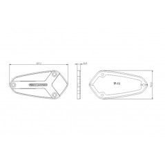 PUIG Tapa deposito liquido de freno KAWASAKI 9277