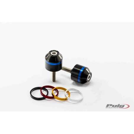 PUIG HANDLEBAR COUNTERWEIGHTS ALUMINUM TERMINALS WITH RING 9374