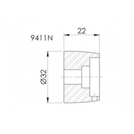 PUIG ALUMINUM HANDLEBAR COUNTERWEIGHTS TERMINALS THRUSTER CUERPO UNIVERSAL 9411