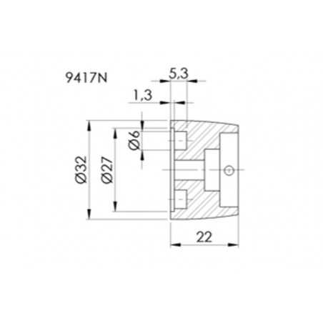 PUIG Contrapesos aluminio terminales de manillar THRUSTER CUERPO SUZUKI 9417