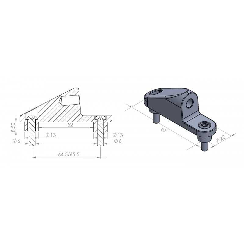 PUIG Adaptador para carenado 9575