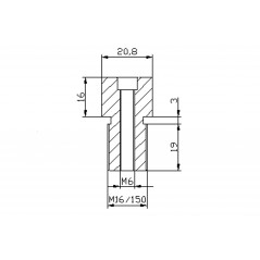 PUIG Adaptador espejo retrovisor HI-TECH IV 9583
