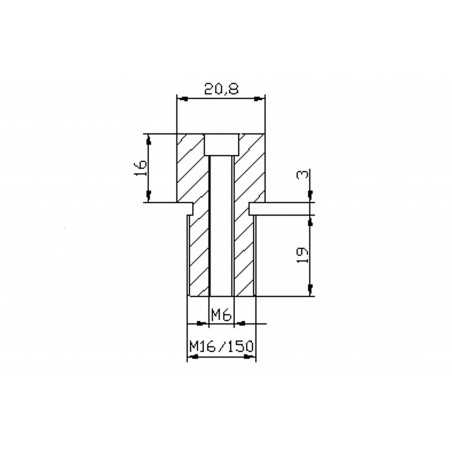 PUIG Adaptador espejo retrovisor HI-TECH IV 9583
