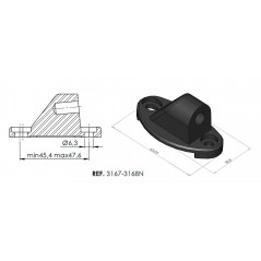 PUIG Adaptador de retrovisor lador derecho HI-TECH I II III F1.GT 3167