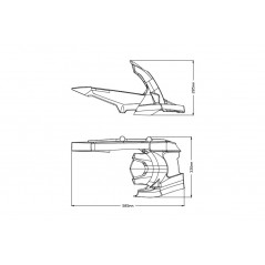 PUIG REAR MUDGUARD 3484