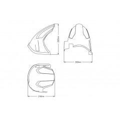 PUIG REAR MUDGUARD 3567