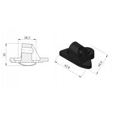 PUIG Pie para retrovisor derecho 3551