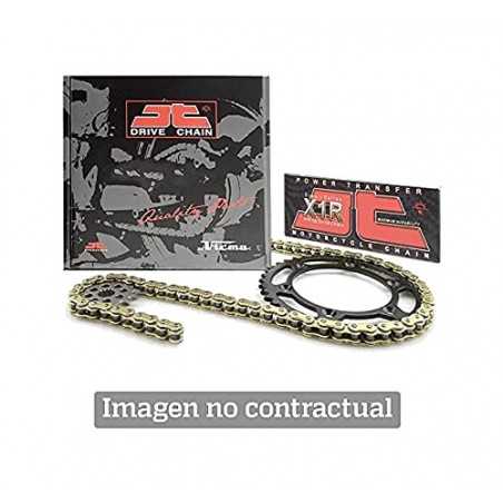 JT SPROCKETS Kit transmision plato piñon con goma reductora de ruido y cadena 525X1R (15 48 118) KC347210